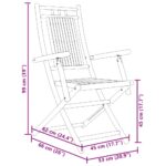 vidaXL Skladacie záhradné stoličky 6 ks 53x66x99 cm bambus – Obrázok 9