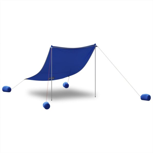 VXL8721102632983_g_en_hd_2.jpg vidaXL Plážový baldachýn s pieskovými kotvami modrý 214x236 cm – Obrázok 4