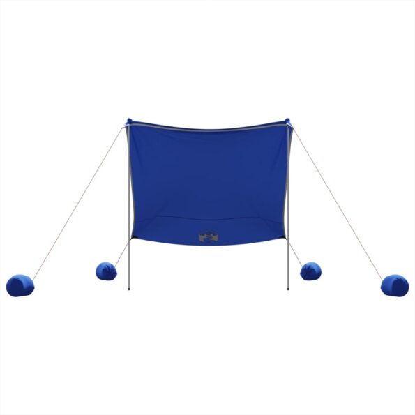 VXL8721102632983_g_en_hd_3.jpg vidaXL Plážový baldachýn s pieskovými kotvami modrý 214x236 cm – Obrázok 5