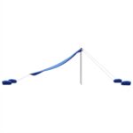 vidaXL Plážový baldachýn s pieskovými kotvami modrý 304x300 cm – Obrázok 6