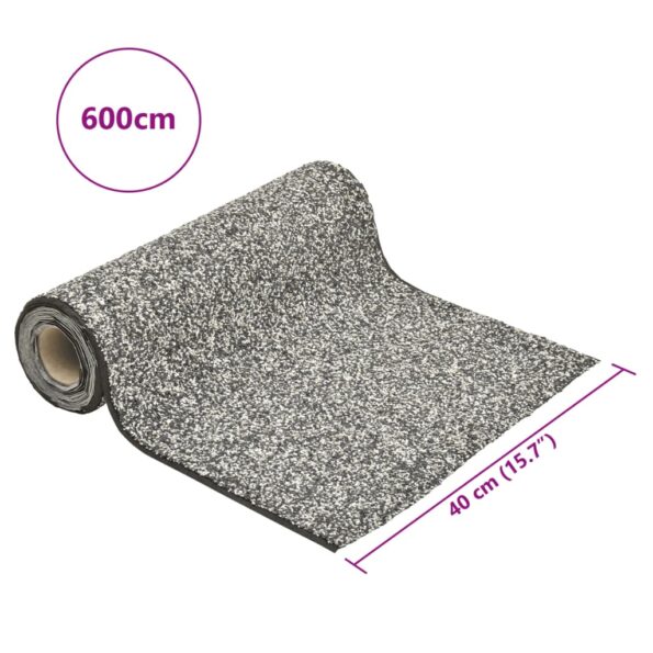 vidaXL Vložka s dizajnom kameňa sivá 600x40 cm – Obrázok 6
