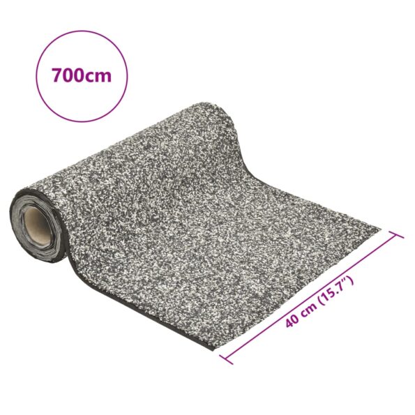 vidaXL Vložka s dizajnom kameňa sivá 700x40 cm – Obrázok 6