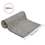 vidaXL Vložka s dizajnom kameňa sivá 800x40 cm – Obrázok 6