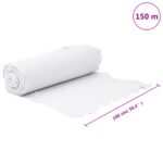 vidaXL Geotextilná membrána biela 1 x 150 m polyesterové vlákno – Obrázok 9