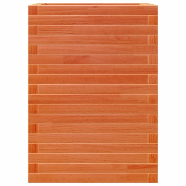 vidaXL Záhradný kvetináč voskovohnedý 50x50x68,5 cm masívna borovica – Obrázok 5