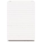 vidaXL Záhradný kvetináč biely 50x50x72,5 cm masívna borovica – Obrázok 6