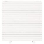 vidaXL Záhradný kvetináč biely 70x70x72 cm borovicový masív – Obrázok 5