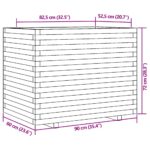 vidaXL Záhradný kvetináč 90x60x72 cm impregnovaná borovica – Obrázok 10