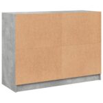 vidaXL Komoda betónovo sivá 102x37x75,5 cm kompozitné drevo – Obrázok 8