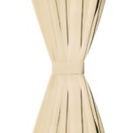 vidaXL Mikrosaténový záves so slučkami, 2 ks, 140x225 cm, béžový – Obrázok 4