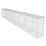 vidaXL Gabiónová stena s krytom, pozinkovaná oceľ 600x50x100 cm – Obrázok 2