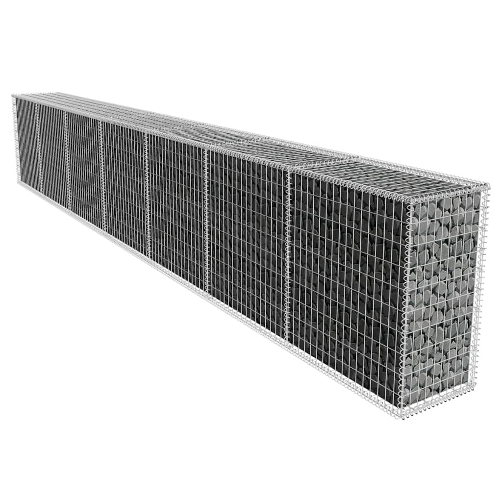 VXL8718475521501_m_en_hd_1.jpg vidaXL Gabiónová stena s krytom, pozinkovaná oceľ 600x50x100 cm – Obrázok 1