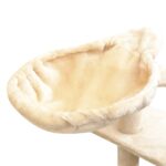 vidaXL Škrabadlo pre mačky so sisalovými stĺpikmi, 150 cm, béžové – Obrázok 5