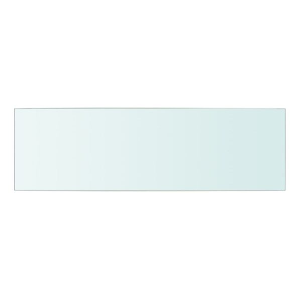 vidaXL Poličkový panel z priehľadného skla, 50x15 cm – Obrázok 2