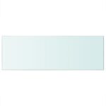 vidaXL Poličkový panel z priehľadného skla, 70x25 cm – Obrázok 2