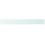 vidaXL Poličkový panel z priehľadného skla, 110x12 cm – Obrázok 2