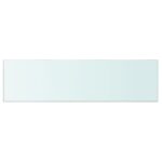vidaXL Poličkový panel z priehľadného skla, 110x30 cm – Obrázok 2