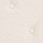 vidaXL Látková 3-miestna pohovka, krémovo-biela – Obrázok 6