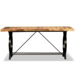 vidaXL Jedálenský stôl, masívne surové mangovníkové drevo, 180 cm – Obrázok 3