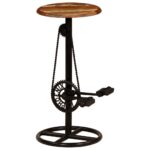 vidaXL Barové stoličky 2 ks, recyklovaný masív – Obrázok 2