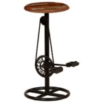 vidaXL Barové stoličky 2 ks, recyklovaný masív – Obrázok 12