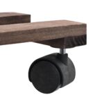 vidaXL Podstavec pod kvetináč na kolieskach 4 ks 25x25 cm cédrové drevo – Obrázok 5