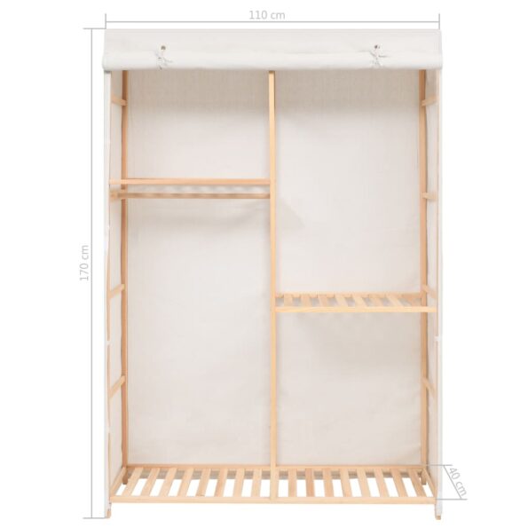 vidaXL 3-poschodový šatník 110x40x170 cm – Obrázok 7