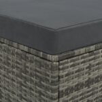 vidaXL 2-dielna záhradná sedacia súprava s vankúšmi sivá polyratanová – Obrázok 2