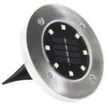 vidaXL Zapustené solárne svetlá do zeme 8 ks, LED svetlá, teplé biele – Obrázok 4