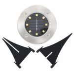 vidaXL Zapustené solárne svetlá do zeme 8 ks, LED svetlá, teplé biele – Obrázok 6