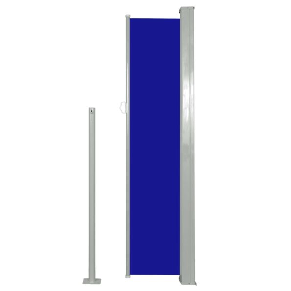 vidaXL Zaťahovacia bočná markíza modrá 140 x 300 cm – Obrázok 4