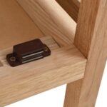 vidaXL Úložná skrinka do kúpeľne z orechového dreva 39,5x35,5x123 cm – Obrázok 6