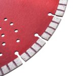 vidaXL Diamantový rezací kotúč s turbom a otvormi oceľový 350 mm – Obrázok 3