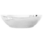 vidaXL Umývadlo 40x33x13,5 cm keramické strieborné – Obrázok 5