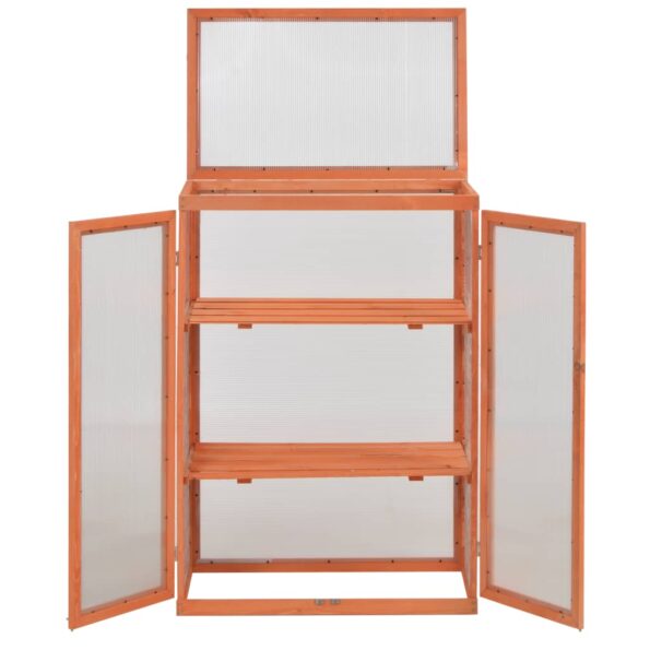 vidaXL Skleník, drevo 75x47x109 cm – Obrázok 7