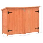 vidaXL Záhradn kôlňa 120x50x91 cm, drevo – Obrázok 12