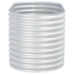 vidaXL Vyvýšený záhradný záhon 160x80x81cm,pozinkovaná oceľ,strieborný – Obrázok 2