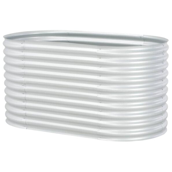 vidaXL Vyvýšený záhradný záhon 160x80x81cm,pozinkovaná oceľ,strieborný – Obrázok 4