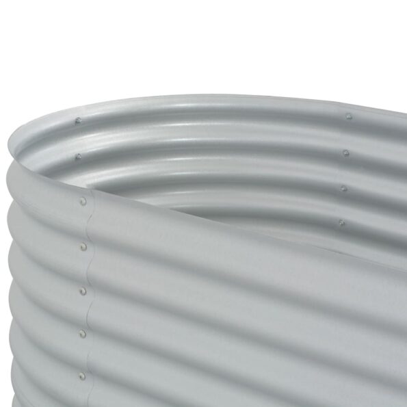 vidaXL Vyvýšený záhradný záhon 160x80x81cm,pozinkovaná oceľ,strieborný – Obrázok 5