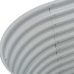 vidaXL Vyvýšený záhradný záhon 160x80x81cm,pozinkovaná oceľ,strieborný – Obrázok 6