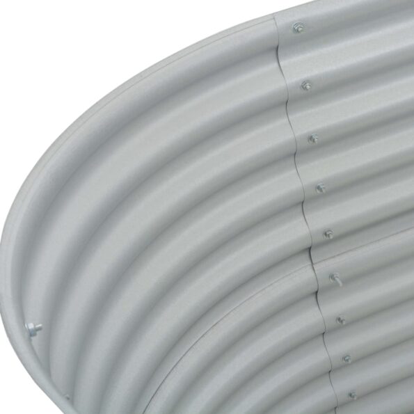 vidaXL Vyvýšený záhradný záhon 160x80x81cm,pozinkovaná oceľ,strieborný – Obrázok 6