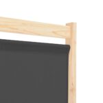 vidaXL 6-panelový paraván sivý 240x170x4 cm látkový – Obrázok 6