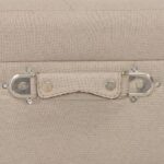 vidaXL Úložné stoličky 3 ks béžové látkové – Obrázok 2