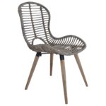 vidaXL Jedálenské stoličky 6 ks, hnedé, prírodný ratan – Obrázok 3