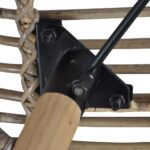 vidaXL Jedálenské stoličky 6 ks, hnedé, prírodný ratan – Obrázok 6