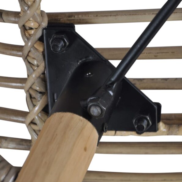 vidaXL Jedálenské stoličky 6 ks, hnedé, prírodný ratan – Obrázok 6