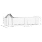 vidaXL Kurín 5x1x1,5 m, pozinkovaná oceľ – Obrázok 6