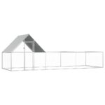 vidaXL Kurín 6x2x2 m, pozinkovaná oceľ
