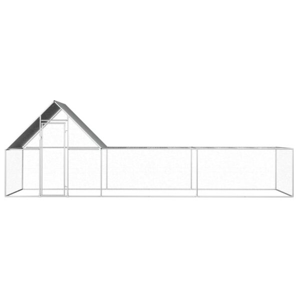 vidaXL Kurín 6x2x2 m, pozinkovaná oceľ – Obrázok 2