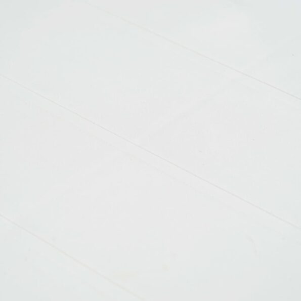 vidaXL Záhradný stôl biely 150x90x72 cm plastový s ratanovým vzhľadom – Obrázok 2